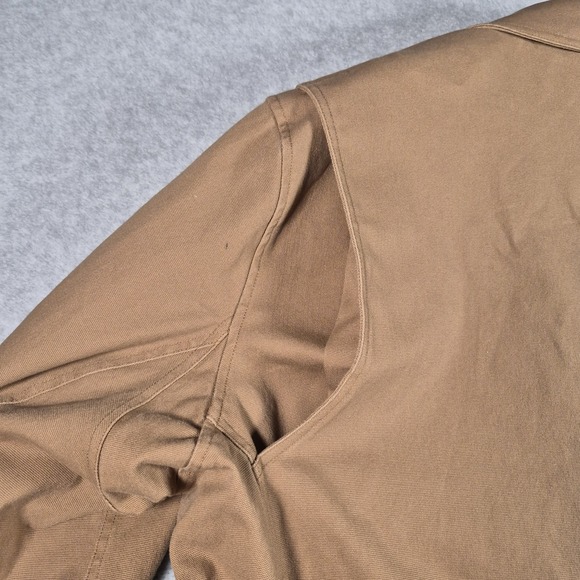 Duluth Trading Co. Fire Hose Presentation Jacket Mens 3XL Blazer Tan Brown Heavy - Picture 7 of 11